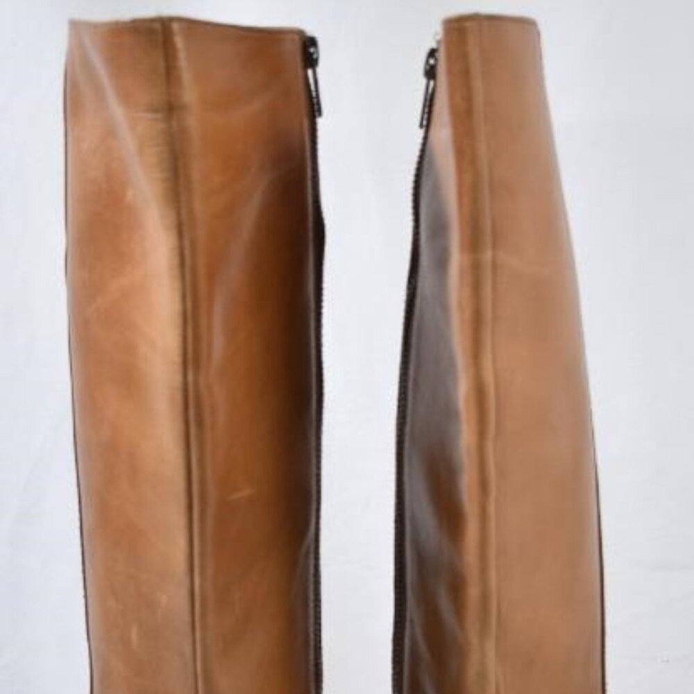 FRYE Patty Tall Brown Boots, Zip size 10 - Picture 4 of 9